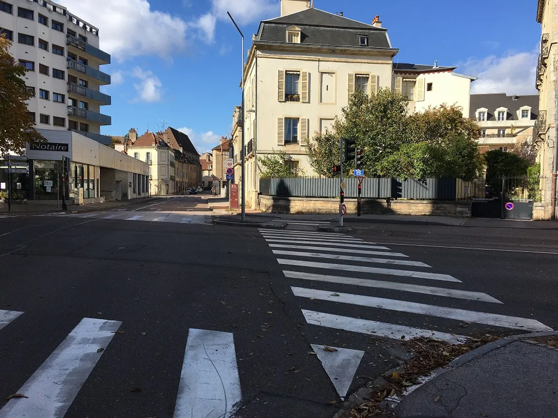 L'accident avait eu lieu à l'angle du boulevard Carnot et de la rue de Mirande, à Dijon 
